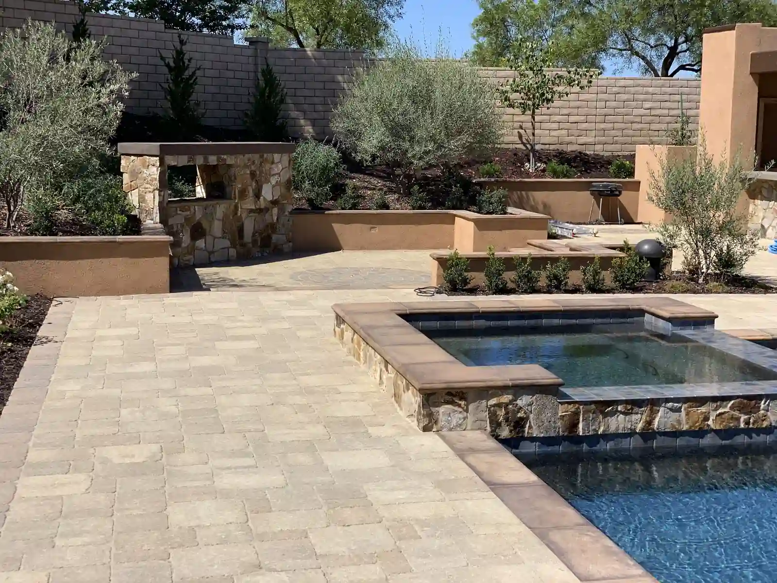 Custom outdoor kitchen installation in North County San Diego by Panjia Outdoors