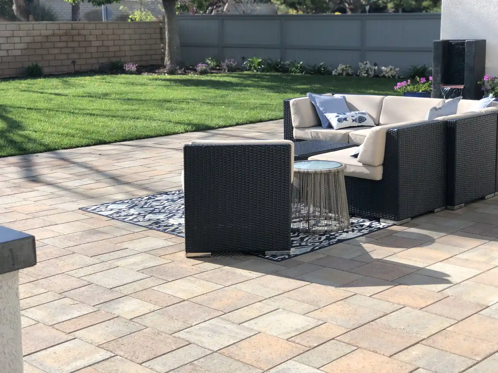 Belgard paver patio installation San Marcos CA by Panjia Outdoors