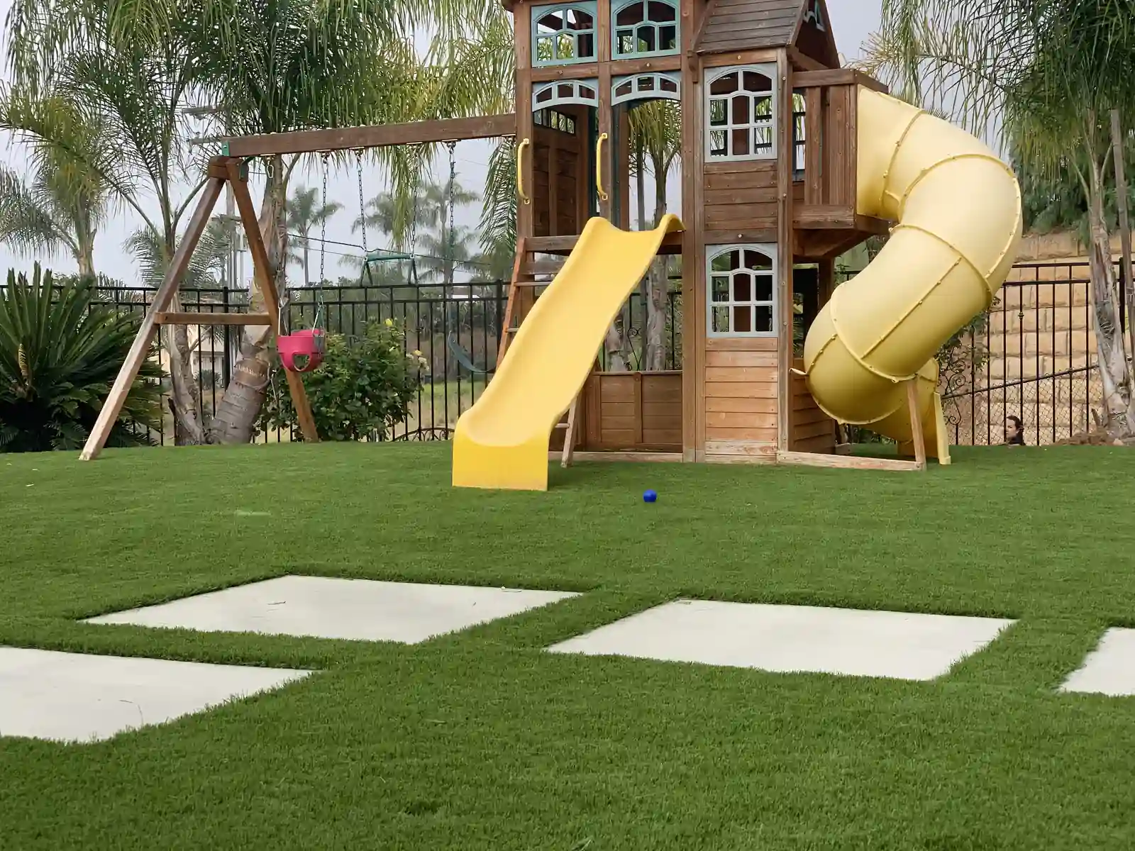Playground turf installation San Marcos CA by Panjia Outdoors